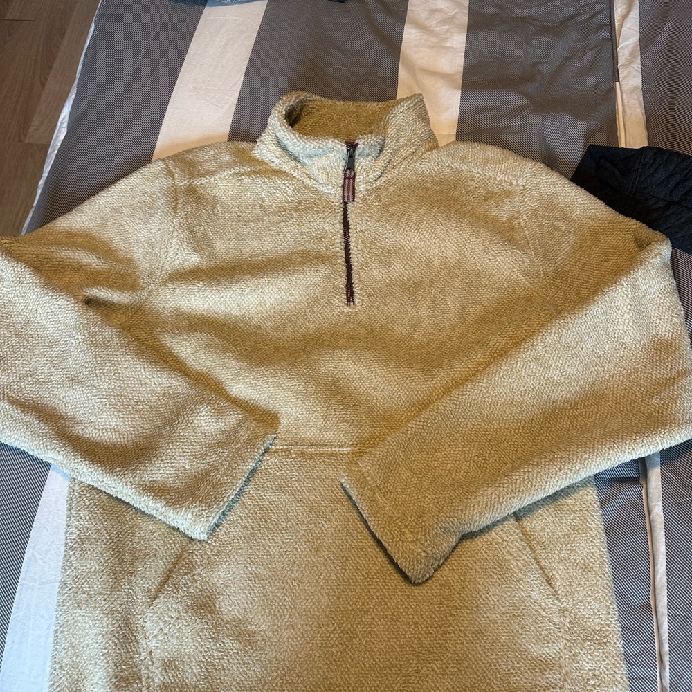 Men's Half-Zip Sherpa Pullover Sweater -